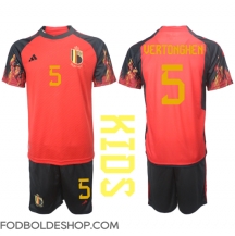 Belgien Jan Vertonghen #5 Hjemmebanetrøje Børn VM 2022 Kortærmet (+ Korte bukser)