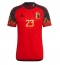 Belgien Michy Batshuayi #23 Hjemmebanetrøje VM 2022 Kortærmet