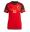 Belgien Thorgan Hazard #16 Hjemmebanetrøje Dame VM 2022 Kortærmet