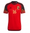 Belgien Thorgan Hazard #16 Hjemmebanetrøje VM 2022 Kortærmet