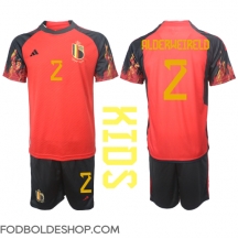 Belgien Toby Alderweireld #2 Hjemmebanetrøje Børn VM 2022 Kortærmet (+ Korte bukser)