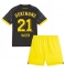 Borussia Dortmund Donyell Malen #21 Udebanetrøje Børn 2023-24 Kortærmet (+ Korte bukser)