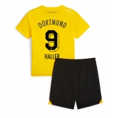 Borussia Dortmund Sebastien Haller #9 Hjemmebanetrøje Børn 2023-24 Kortærmet (+ Korte bukser)