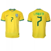 Brasilien Lucas Paqueta #7 Hjemmebanetrøje VM 2022 Kortærmet