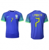Brasilien Lucas Paqueta #7 Udebanetrøje VM 2022 Kortærmet
