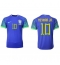 Brasilien Neymar Jr #10 Udebanetrøje VM 2022 Kortærmet