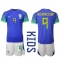 Brasilien Richarlison #9 Udebanetrøje Børn VM 2022 Kortærmet (+ Korte bukser)