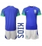 Brasilien Udebanetrøje Børn VM 2022 Kortærmet (+ Korte bukser)