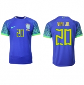 Brasilien Vinicius Junior #20 Udebanetrøje VM 2022 Kortærmet