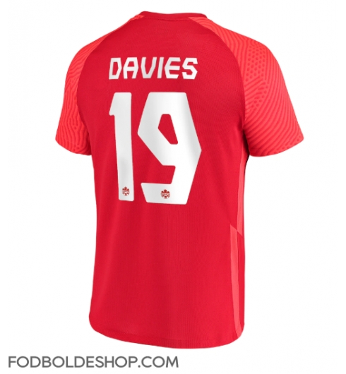 Canada Alphonso Davies #19 Hjemmebanetrøje VM 2022 Kortærmet
