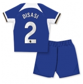 Chelsea Axel Disasi #2 Hjemmebanetrøje Børn 2023-24 Kortærmet (+ Korte bukser)