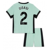 Chelsea Axel Disasi #2 Tredjetrøje Børn 2023-24 Kortærmet (+ Korte bukser)