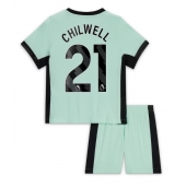 Chelsea Ben Chilwell #21 Tredjetrøje Børn 2023-24 Kortærmet (+ Korte bukser)