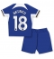 Chelsea Christopher Nkunku #18 Hjemmebanetrøje Børn 2023-24 Kortærmet (+ Korte bukser)