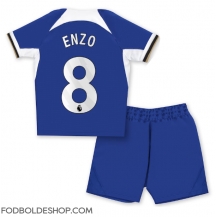 Chelsea Enzo Fernandez #8 Hjemmebanetrøje Børn 2023-24 Kortærmet (+ Korte bukser)
