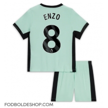 Chelsea Enzo Fernandez #8 Tredjetrøje Børn 2023-24 Kortærmet (+ Korte bukser)