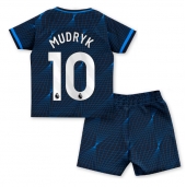 Chelsea Mykhailo Mudryk #10 Udebanetrøje Børn 2023-24 Kortærmet (+ Korte bukser)