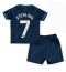 Chelsea Raheem Sterling #7 Udebanetrøje Børn 2023-24 Kortærmet (+ Korte bukser)