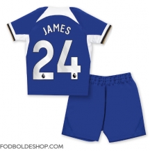 Chelsea Reece James #24 Hjemmebanetrøje Børn 2023-24 Kortærmet (+ Korte bukser)