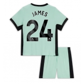 Chelsea Reece James #24 Tredjetrøje Børn 2023-24 Kortærmet (+ Korte bukser)