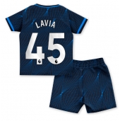 Chelsea Romeo Lavia #45 Udebanetrøje Børn 2023-24 Kortærmet (+ Korte bukser)