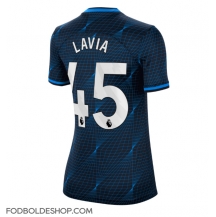 Chelsea Romeo Lavia #45 Udebanetrøje Dame 2023-24 Kortærmet