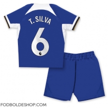 Chelsea Thiago Silva #6 Hjemmebanetrøje Børn 2023-24 Kortærmet (+ Korte bukser)