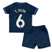 Chelsea Thiago Silva #6 Udebanetrøje Børn 2023-24 Kortærmet (+ Korte bukser)