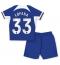 Chelsea Wesley Fofana #33 Hjemmebanetrøje Børn 2023-24 Kortærmet (+ Korte bukser)