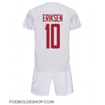 Danmark Christian Eriksen #10 Udebanetrøje Børn VM 2022 Kortærmet (+ Korte bukser)