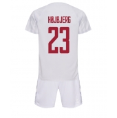 Danmark Pierre-Emile Hojbjerg #23 Udebanetrøje Børn VM 2022 Kortærmet (+ Korte bukser)