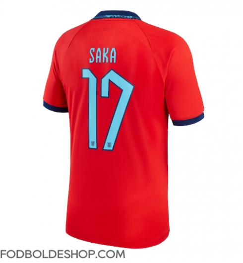England Bukayo Saka #17 Udebanetrøje VM 2022 Kortærmet