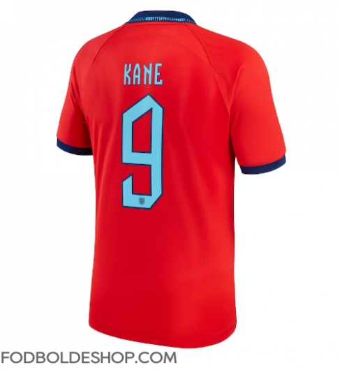 England Harry Kane #9 Udebanetrøje VM 2022 Kortærmet