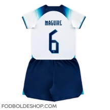 England Harry Maguire #6 Hjemmebanetrøje Børn VM 2022 Kortærmet (+ Korte bukser)