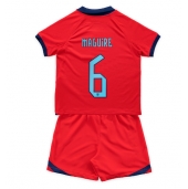 England Harry Maguire #6 Udebanetrøje Børn VM 2022 Kortærmet (+ Korte bukser)