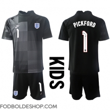 England Jordan Pickford #1 Målmand Hjemmebanetrøje Børn VM 2022 Kortærmet (+ Korte bukser)