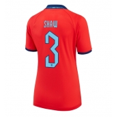 England Luke Shaw #3 Udebanetrøje Dame VM 2022 Kortærmet