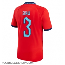 England Luke Shaw #3 Udebanetrøje VM 2022 Kortærmet