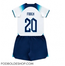 England Phil Foden #20 Hjemmebanetrøje Børn VM 2022 Kortærmet (+ Korte bukser)