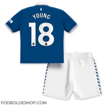 Everton Ashley Young #18 Hjemmebanetrøje Børn 2023-24 Kortærmet (+ Korte bukser)