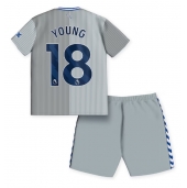 Everton Ashley Young #18 Tredjetrøje Børn 2023-24 Kortærmet (+ Korte bukser)