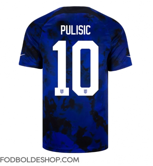 Forenede Stater Christian Pulisic #10 Udebanetrøje VM 2022 Kortærmet