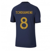 Frankrig Aurelien Tchouameni #8 Hjemmebanetrøje VM 2022 Kortærmet