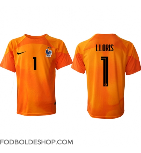 Frankrig Hugo Lloris #1 Målmand Hjemmebanetrøje VM 2022 Kortærmet