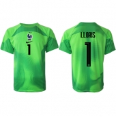 Frankrig Hugo Lloris #1 Målmand Udebanetrøje VM 2022 Kortærmet