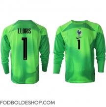 Frankrig Hugo Lloris #1 Målmand Udebanetrøje VM 2022 Langærmet