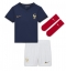 Frankrig Karim Benzema #19 Hjemmebanetrøje Børn VM 2022 Kortærmet (+ Korte bukser)