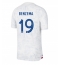 Frankrig Karim Benzema #19 Udebanetrøje VM 2022 Kortærmet