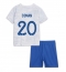 Frankrig Kingsley Coman #20 Udebanetrøje Børn VM 2022 Kortærmet (+ Korte bukser)