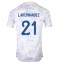 Frankrig Lucas Hernandez #21 Udebanetrøje VM 2022 Kortærmet